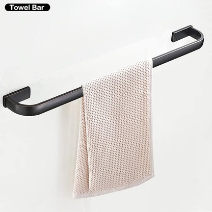 WINCASE Bronze Hardware Accessories Set Oil Rubbed, Bathroom Towel Bar Set Brass 4 Piece Wall Mounted Toilet Paper Towel Holder