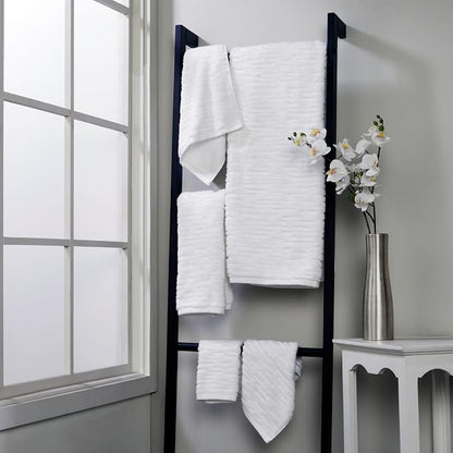 SKL Home CloudSoft Bath Towel, 100% Cotton Luxury, White | Premium spa-level quality. 600 GSM weight. Ultra plush & absorbent.