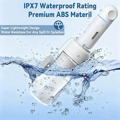 SHINKAI Portable Electric Travel Bidet, Rechargeable Handheld Peri Bottle with Dual Water Pressure Modes, 350ml Capacity Waterproof Personal Hygiene Washer for Postpartum Care, Travel & Everyday Use