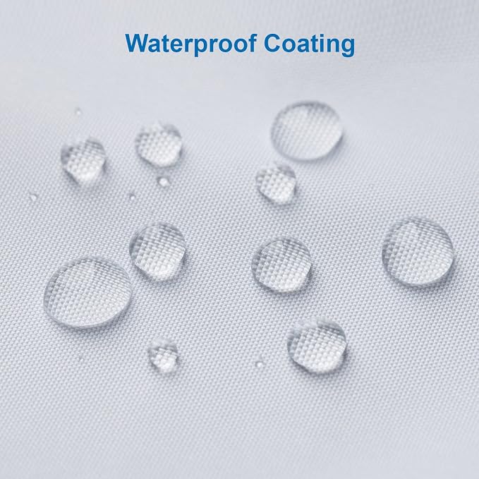 White Shower Liner Cloth Waterproof, White Shower Curtain Liner Fabric with Weighted Stones, Washable Shower Curtain and Liner 2-in-1, 120G Heavy Duty, 12 Grommet Holes, 72 x 72 Inches