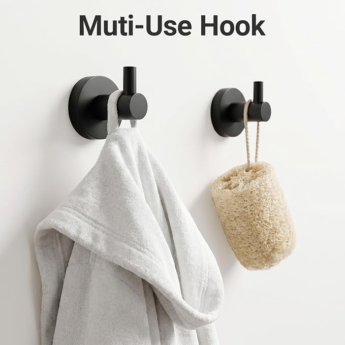 24-Inch Wall Mounted Towel Racks for Bathroom, 4-Piece Towel Bar Set | Rust-Resistant SUS 304 Stainless Steel, 4-Piece Towel Bar Set, Space-Saving Design, Easy Mount for Bath Towel Storage Home