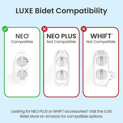 LUXE Bidet 7/8" x 7/8" x 1/2" Hybrid Metal & Plastic Cold Water T-Adapter | Only Compatible with NEO Series Bidets Attachments
