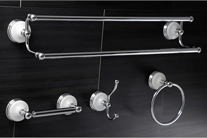 Kingston Brass BAK1113478ORB Victorian 4-Pieces Dual -Towel Bar Bathroom Hardware Set, 24 inch Length, Oil Rubbed Bronze
