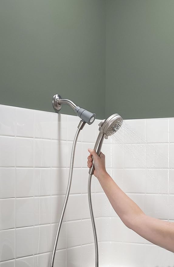 Moen Engage Magnetix Shower Head with Handheld Sprayer,6 Spray Functions,Spot Resist Brushed Nickel,26100EPSRN,(Pack of 2)