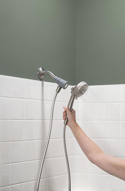 Moen Engage Magnetix Shower Head with Handheld Sprayer,6 Spray Functions,Spot Resist Brushed Nickel,26100EPSRN,(Pack of 2)