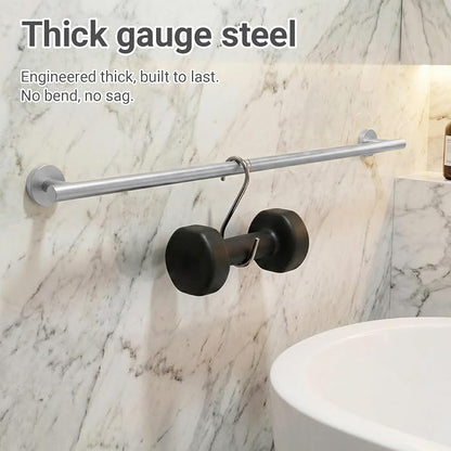 Brushed Nickel 5-Piece Bathroom Hardware Set,Bathroom Accessories Set | SUS304 Stainless Steel, 24 inch Towel Bar, Towel Racks for Bathroom, Toilet Paper Holder Wall Mounted, Robe Towel Hooks