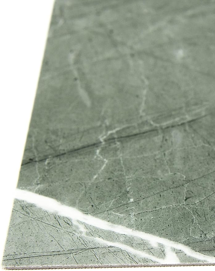 FloorPops x Chris Loves Julia Bonneville Jade Peel and Stick Floor Tiles, FP6332 (Pack of 6)