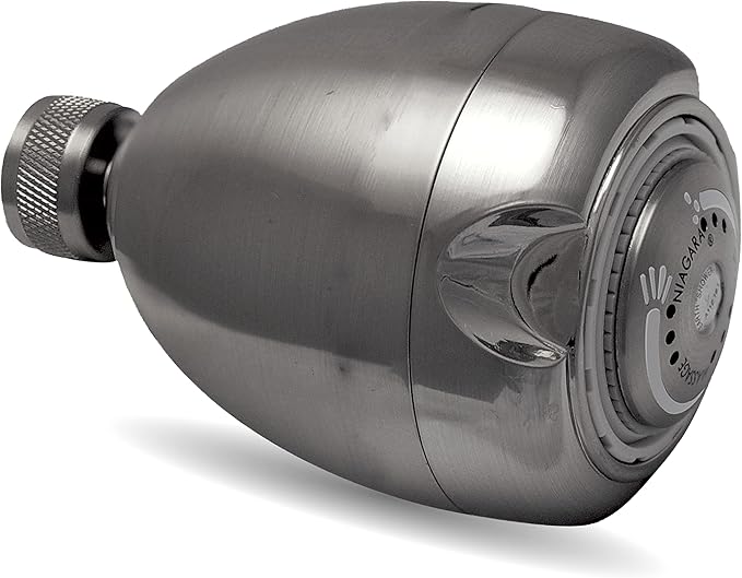 Niagara Conservation High Efficiency 1.5 GPM Earth Spa 3-Spray Showerhead in Brushed Nickel, N2915BN