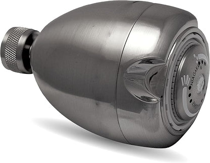 Niagara Conservation High Efficiency 1.5 GPM Earth Spa 3-Spray Showerhead in Brushed Nickel, N2915BN