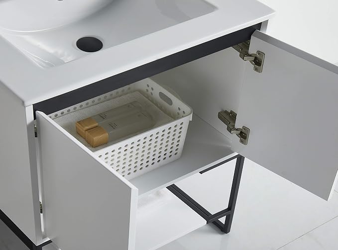 30 Inch Bathroom Vanity with Sink - Modern Knob Free Design, Elegant Space-Saving Solution for Your Bathroom - Durable, Bathroom Vanities for a Contemporary Look - Urbania Collection