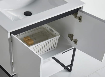 30 Inch Bathroom Vanity with Sink - Modern Knob Free Design, Elegant Space-Saving Solution for Your Bathroom - Durable, Bathroom Vanities for a Contemporary Look - Urbania Collection