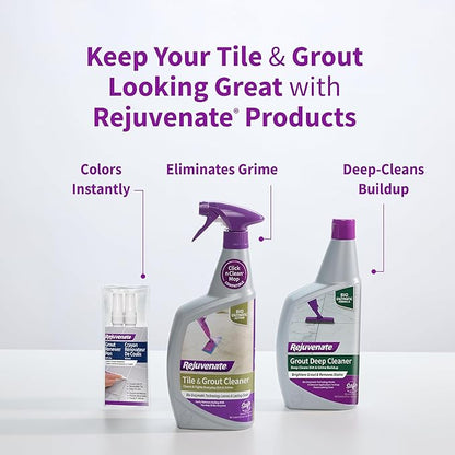 Rejuvenate Grout Deep Cleaner Cleaning Formula Instantly Removes Years of Dirt Build-Up to Restore Grout to the Original Color (32 fl oz)