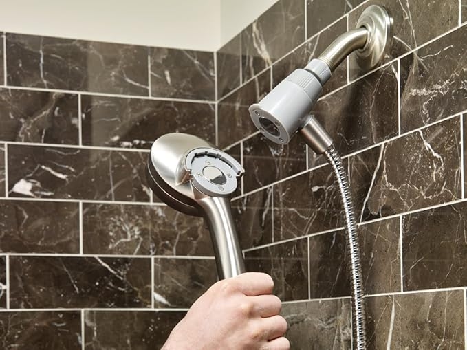 Moen Engage Magnetix Shower Head with Handheld Sprayer,6 Spray Functions,Spot Resist Brushed Nickel,26100EPSRN,(Pack of 2)