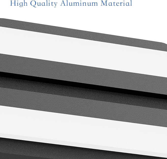 Ralbay Modern LED Black Vanity Light 24inch 24W Frosted Aluminum LED Matte Black Vanity Light for Bathroom Lighting Fixtures White Light 6000K