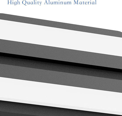 Ralbay Modern LED Black Vanity Light 24inch 24W Frosted Aluminum LED Matte Black Vanity Light for Bathroom Lighting Fixtures White Light 6000K