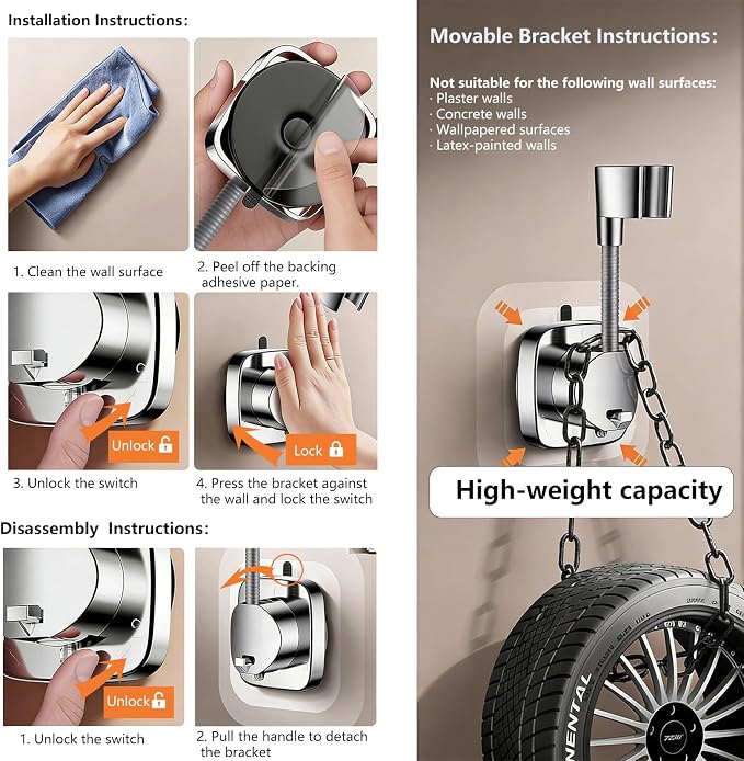 Filtered Shower Head with Handheld, High Pressure 6-Mode Water Softener for Hard Water, 12 Replacement Filters, 75" Anti-Burst Extra Long Hose & Adjustable Bracket for Healthier Skin and Hair