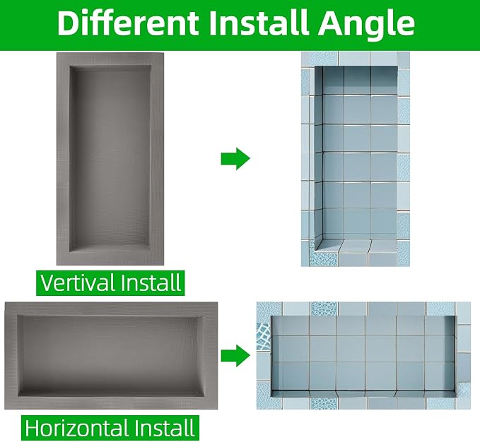 Tile Ready Shower Niche Insert 12"x28",Embedded Size 13"x29",Depth 4" | Waterproof and Ready-to-Tile Niche for Shower Wall,Recessed Showers Shelf Niches Box for Bathroom Renovation/Soap Storage