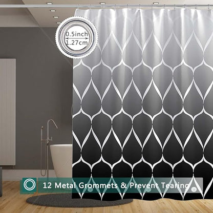 Shower Curtain Liner, 100% Waterproof Peva Shower Curtains with 3 Duty Heavy Bottom Magnets and 12 Rust Proof Grommets, 72x72 Weighted Shower Liner for Shower Stall, Bathtubs