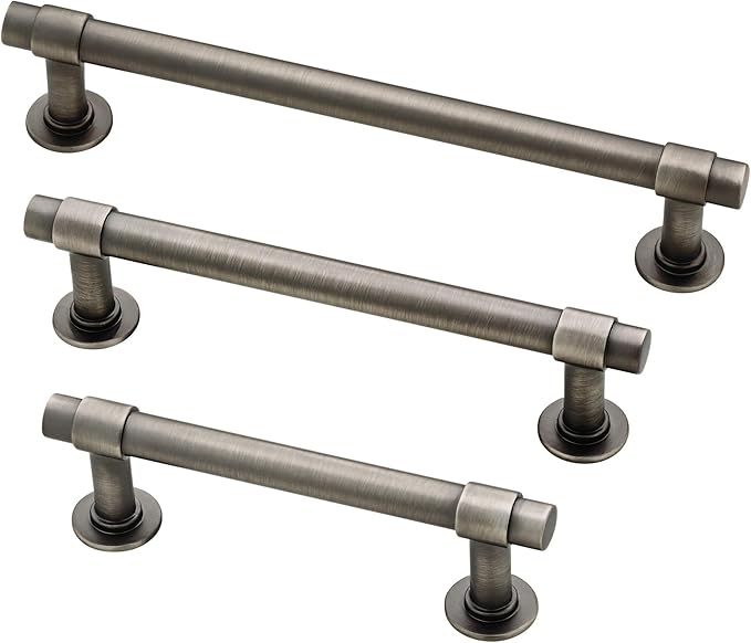 Franklin Brass Francisco (1-Pack) Cabinet Handles 5-1/16" Hole Center Pulls | Heirloom Silver Hardware for Kitchen Drawers, Dressers, Furniture P29618-904-C