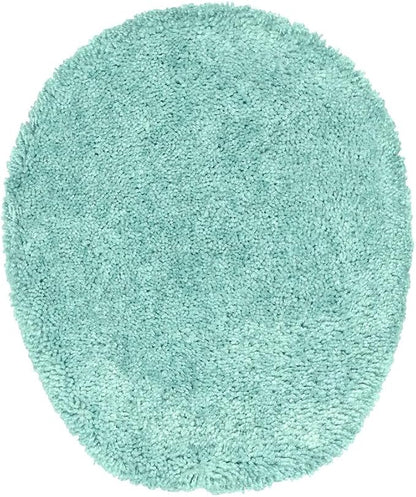 Garland Rug Traditional Nylon Washable Sea Foam 3 Piece Set - Lid, Contour, Bath Rug - Soft, Absorbent, and Stylish for Your Bathroom