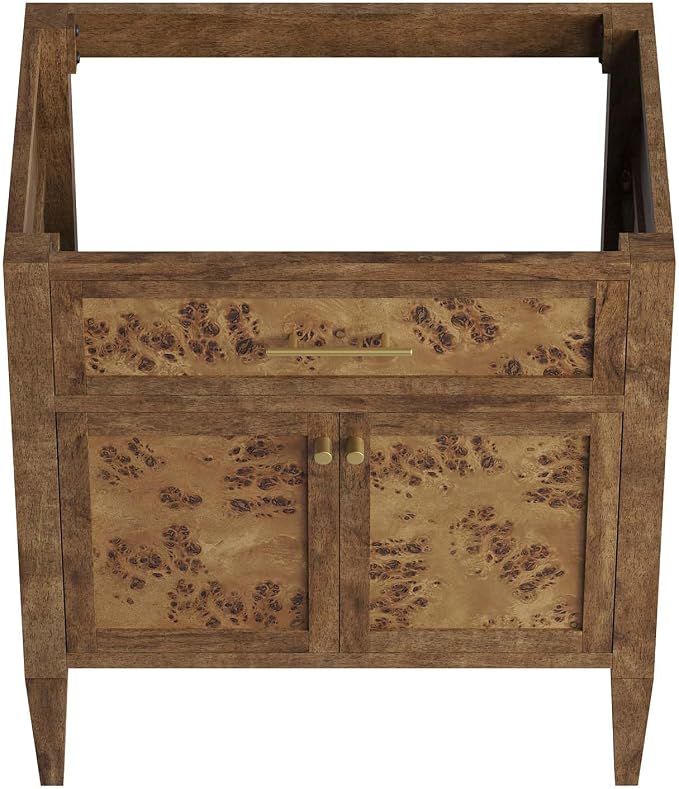 Modway EEI-6138-BRN Elysian 30" Bathroom Vanity Cabinet (Sink Basin Not Included), Brown