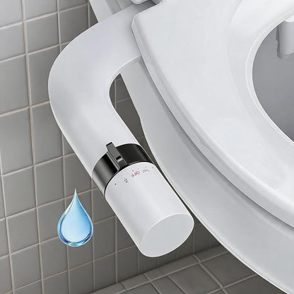 Bidet Attachment for Toilet, Non-Electric Dual Nozzle Bidet Sprayer with Adjustable Water Pressure, Cold Water Toilet Seat Attachment for Feminine and Personal Hygiene