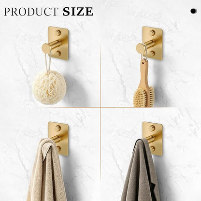 5 Pieces Bathroom Hardware Accessories Set Brushed Gold Towel Bar Set Stainless Steel Towel Racks for Bathroom,Wall-Mounted 23.6 inch