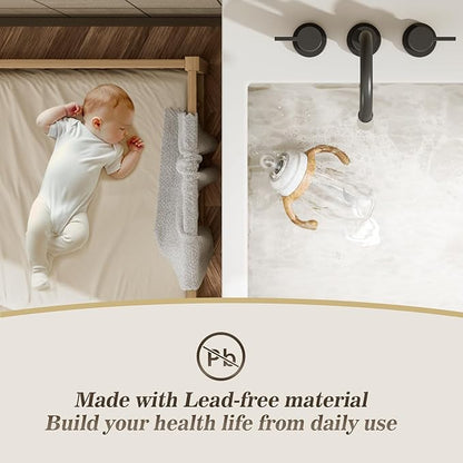 Phiestina 8 Inch 3-Hole Matte Black Widespread Bathroom Sink Faucet with Valve and Metal Pop-Up Drain Assembly, 2-Handle Low-Arch Bathroom Faucets Three Hole, WF15-1-MB