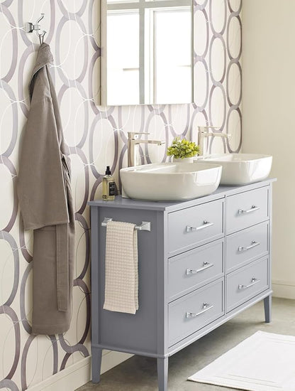 Amerock Mulholland Chrome 9 inch (229mm) Towel Bar, BH3602526