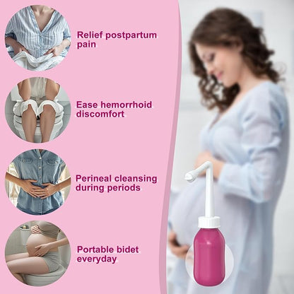 Peri Bottle for Postpartum Care, Perineal Bottle for New Mom Postpartum Essential, 10 Oz Upside Down Peri Bottle for Postpartum Recovery, Portable Bidet for Women