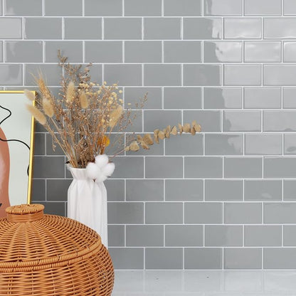 STICKGOO Subway Tile Peel and Stick Backsplash, Thicker Design 12" x 12" Stick on Backsplash Tiles for Kitchen, Bathroom, Wall Tile (10 Sheets, Light Grey)