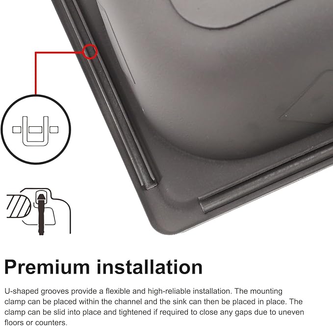 15 inch Stainless Steel Bar Sink, 2-hole Single Bowl Topmount Brushed Drop in RV Sink with Drainer