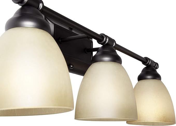 Designers Fountain 3-Light Apollo Bathroom Vanity Lights Fixture, 23.75 Inch Wall Mount Sconce for Bedroom or Over Mirror, Oil Rubbed Bronze, 94003-ORB
