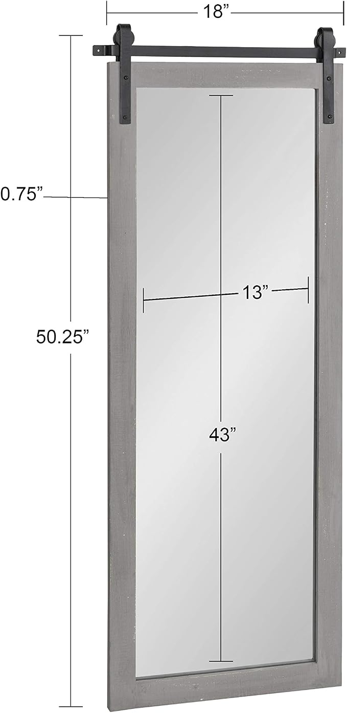 Kate and Laurel Cates Farmhouse Wall Mirror