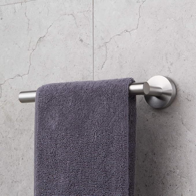 GERZWY 9-Inch Small Kitchen Towel Bar Brushed Stainless Steel Cabinet Hand Towel Bar Wall Mounted Bathroom Organizer AG1101C23-LS