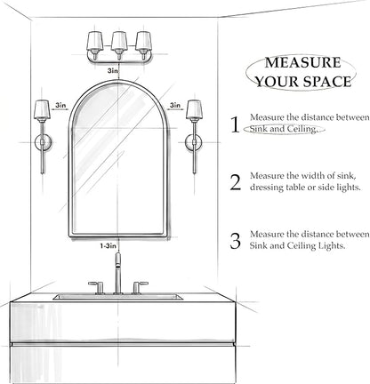 FKWin Large Medicine Cabinet Mirror for Luxury Bathrooms, Wall Mount | Large Bathroom Mirror with Storage, Modern Bathroom Style, Adjustable Shelves, Reversible Door, Bathroom Upgrade, Black