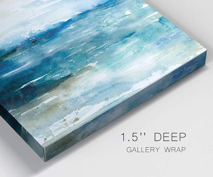 Renditions Gallery Ocean Break Wall Art, Premium Gallery Wrapped Canvas Decor, Ready to Hang, 16 in H x 16 in W, Made in America Print