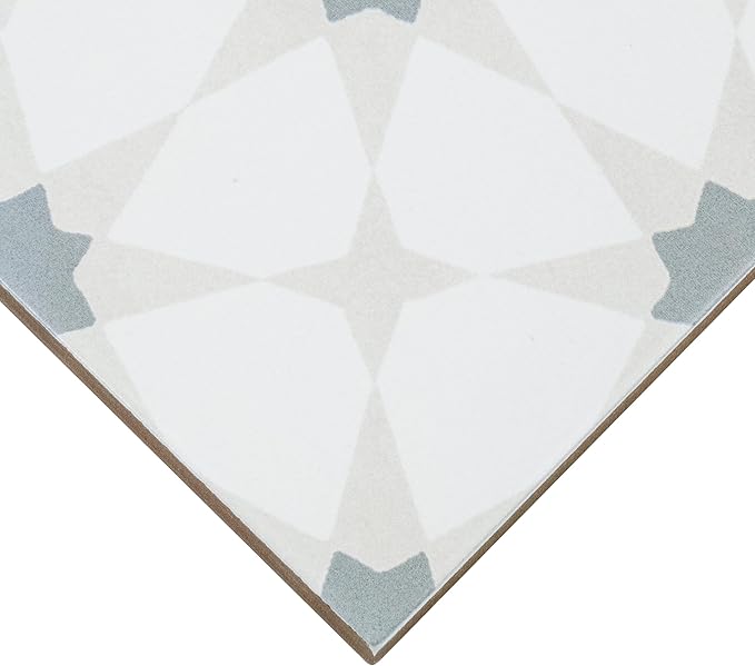 MSI Zoudia Encaustic 8 in. x 8 in. Matte Porcelain Wall & Floor Tile – Bathroom, Kitchen Backsplash, or Countertop