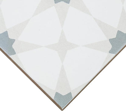 MSI Zoudia Encaustic 8 in. x 8 in. Matte Porcelain Wall & Floor Tile – Bathroom, Kitchen Backsplash, or Countertop