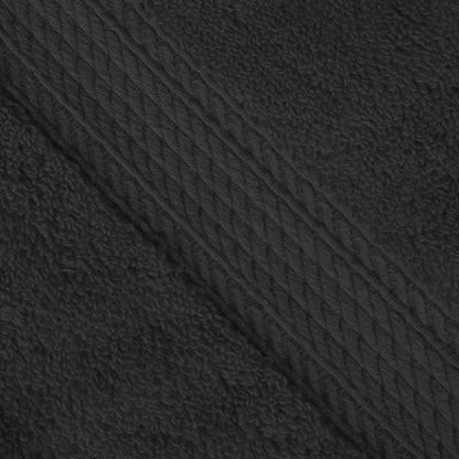 SUPERIOR Egyptian Cotton Pile Heavyweight Bath Sheet, 2 Piece Set, Black | Highly Absorbent, Ultra Soft Luxury 800 GSM Towel Set for Bathroom, Shower, Hotel Essentials Oversize Plush Madeline Towels