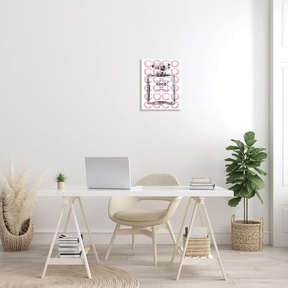 'Glam Perfume Bottle Brand Text'| Wall Plaque Art | Stupell Industries | 13 x 19 Inches, Easy to Hang and Sturdy, Made in USA, by Amanda Greenwood