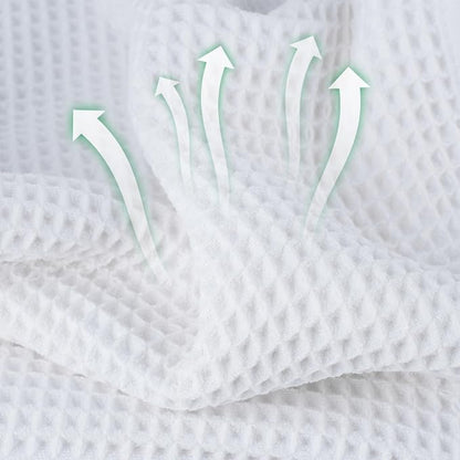 MICROFI New Microfiber Waffle Bath Towels, 2 Pieces, Oversized, Soft, Absorbent, Fast Drying, Lint Free 430 GSM (30''x60''/76cm x 152cm)