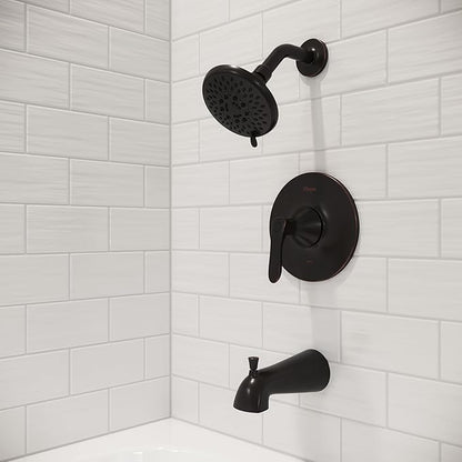 Pfister Weller Tub and Shower Trim Kit (Valve Sold Separately), Single Handle, Tuscan Bronze Finish, LG898WRY