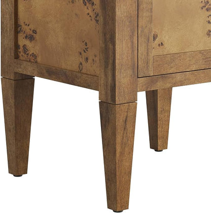 Modway EEI-6136-BRN Elysian 18" Wood Bathroom Vanity Cabinet (Sink Basin Not Included), Brown