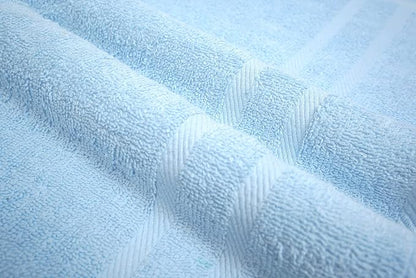 Looperry 6 Pack Small Bath Towel Set - 100% Cotton 23x46 Shower Towels in 450 GSM. Lightweight & Absorbent Quick Dry Gym Towel for Showering, Pet Drying, Spas & Salons. Terry Ringspun Towels (Aqua)