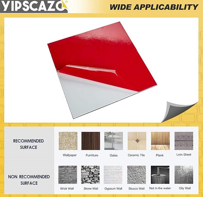 Yipscazo 10 Sheet Peel and Stick Backsplash Mosaic Tiles Stainless Steel Metal Look Kitchen Backsplash Stick on Tiles for Stove, Bathroom, Laundry in Silver (11.8'' x 11.8'')