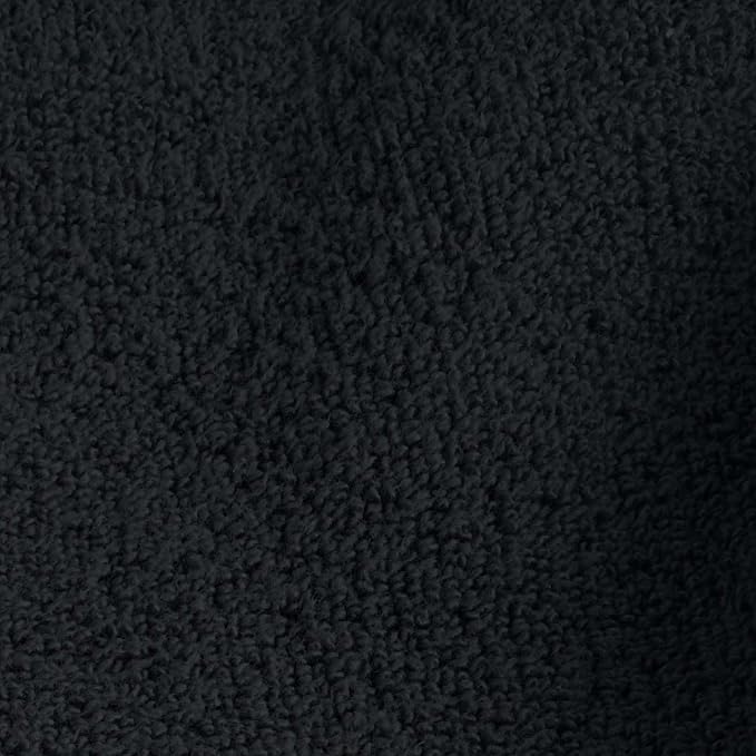 LANE LINEN Large Cotton Bath Sheets, Extra Large Quick Dry Towels, Zero Twist, 4 Piece Set, Super Soft, Highly Absorbent, Black