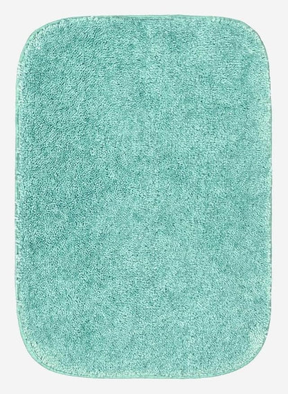 Garland Rug Traditional Nylon Washable Sea Foam 3 Piece Set - Lid, Contour, Bath Rug - Soft, Absorbent, and Stylish for Your Bathroom