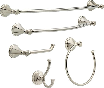 Delta Cassidy (1-Pack) Hand Towel Holder Brilliance Stainless Steel Towel Racks for Bathroom Wall Round Towel Ring Holder for Bath Towel Hanger for Kitchen, Bathroom Accessories 79746-SS