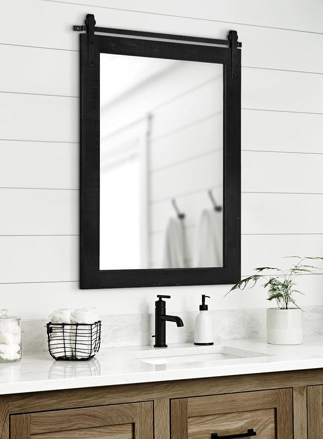 Kate and Laurel Cates Farmhouse Wall Mirror